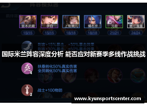 国际米兰阵容深度分析 能否应对新赛季多线作战挑战
